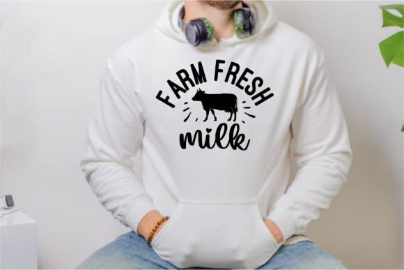 Farm Fresh Milk Graphics & T-Shirt Designs