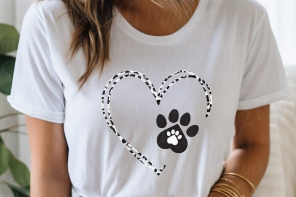 Heart Paw Svg, Dog Paw Monogram: Graphics & T-Shirt Review