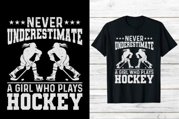 Hockey T-shirt Hockey Girl Player Eps Graphics Review