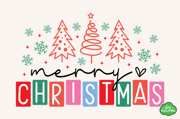 Merry Christmas Svg for T-Shirt Designs