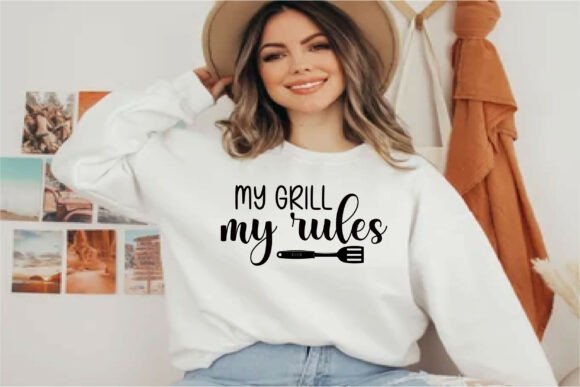 My Grill My Rules Graphics T-Shirt Designs