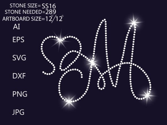 Rhinestone M Monogram with Heart T-Shirt Graphics Review