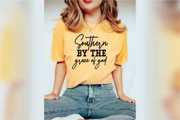 Southern by the Grace of God Graphics & T-Shirt Designs